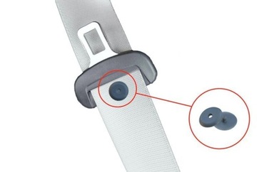 фото thumb №3, Клипса клипса блокировка скоба стопер do ремня безопасности серый 10 штук