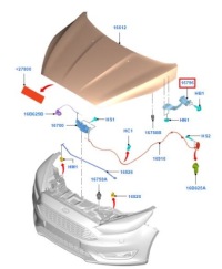 фото thumb №5, Ford оригінальний номер bm51-a16800-ad петля капот