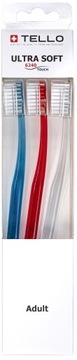 TELLO ULTRA SOFT 6240 СУПЕР МЯГКАЯ ЗУБНАЯ ЩЕТКА, ТРИ УПАКОВКИ, 3 упаковки