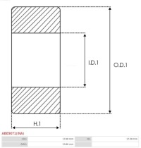 фото thumb №3, Підшипник голчастий закритий ina 17 x 23,8 x 17,4mm