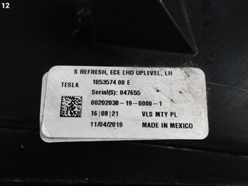 фото thumb №13, Tesla модель s 16-21 рестайлинг полный led лампа левая перед европа