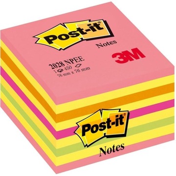 Post-It Adhesive Cards, 76x76 мм, 1x450 Cards, Pink Candy