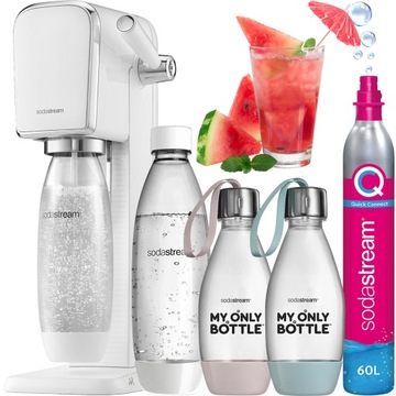 SODASTREAM ART САТУРАТОР ГАЗИРОВАННОЙ ВОДЫ | БУТЫЛКА 1Л + 2x 0,5Л + ЦИЛИНДР