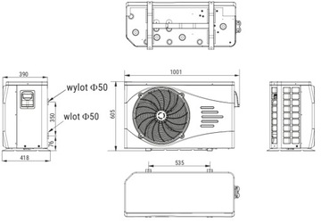HEWALEX PCWB 7,6 kW POMPA CIEPŁA DO BASENU GRATISY