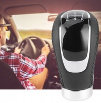 фото thumb №7, Универсальная ручка переключения передач автомобиля кожа 5 6 ступенчатая czarna кожа lita