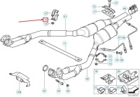 фото thumb №10, Bmw 7 e38 нижняя половина суппорт выпускной 18301436758 1436758