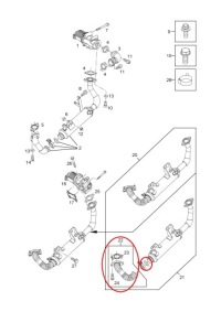 фото thumb №3, Труба трубка радиатора egr do saab 9-3 b 1.9 tid