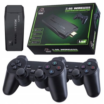 4K ТЕЛЕВИЗОР ИГРОВАЯ РЕТРО-КОНСОЛЬ+2 НАКЛАДКИ+20000 СЕРЫЙ