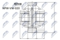 фото thumb №3, Шарнир внутренний seat alhambra 2000-