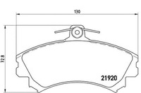 фото thumb №1, Гальмівні колодки гальмівні brembo dbp511117 mr235557 x351100