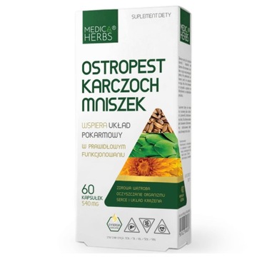 MEDICA OSTROPEST KARCZOCH MNISZEK WĄTROBA 60KAPS