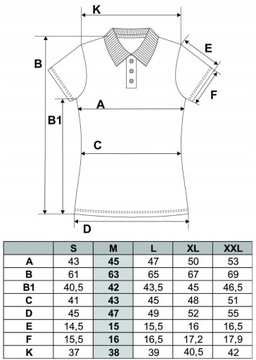 Damska KOSZULKA POLO Bawełniana T-Shirt Polówka Z Kołnierzykiem MORAJ L