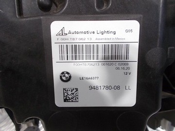 фото thumb №14, Лампа bmw x5 g05 x6 g06 18-23 повний led 9481780 оригінал європа
