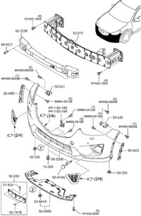фото thumb №3, Заглушка фаркоп буксирувальний перед mazda cx-5 ke оригінал
