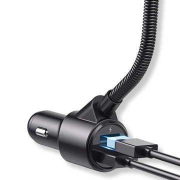 АВТОМОБИЛЬНЫЙ ПЕРЕДАТЧИК BLUETOOTH FM MP3 БЫСТРОЕ ЗАРЯДНОЕ УСТРОЙСТВО 2 разъема USB Type-C