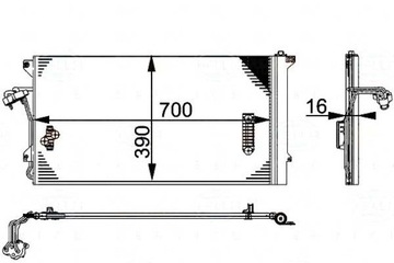 фото thumb №1, Behr-hella конденсатор behr hella 7l0820411g 4l02604