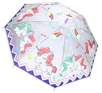 Śliczny Parasol dla dziecka Parasolka - JEDNOROŻCE