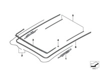 фото thumb №5, Nowa прокладка крыша сдвижной люк bmw x3 g01 x3 f97 x5 g05 x7 g0