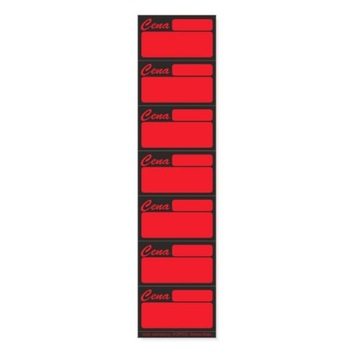 CENÓWKI SAMOPRZYLEPNE CF7 56x33mm 140szt ŻÓŁTE