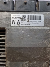 фото thumb №5, Subaru impreza wrx 2017r блок керування бортовий комп'ютер двигуна 2.0 22765ak380