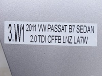 фото thumb №14, Кришка багажника багажника задня задня vw passat b7 sedan la7w