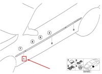 Bmw 3 e46 передний правый молдинг nadbłotnika 51138238876 8238876 oem Киев, фото thumb
