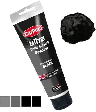 ULTRA PASTE удаляет царапины с помощью ЧЕРНОГО ПИГМЕНТА ДЛЯ ПОЛИРОВКИ + губчатого аппликатора.