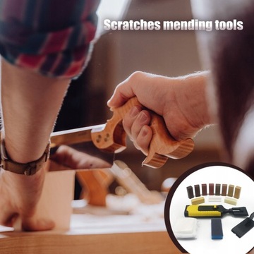Laminate repair kit, floor wax, countertop