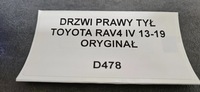 фото thumb №4, Двері правий задня toyota rav4 iv 13-19 оригінал