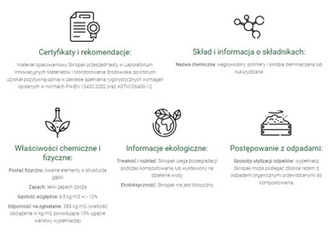 Skropak 400 l Biały Ekologiczny wypełniacz