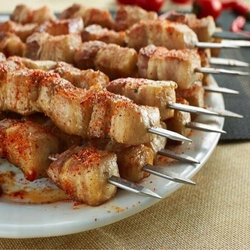 SZPIKULCE DO SZASZŁYKÓW NA GRILL 40CM ZESTAW 10SZT