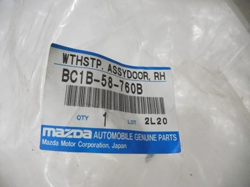 фото thumb №6, Прокладка двері правий перед mazda 323 оригінальний номер bc1b-58-760b