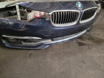фото thumb №6, Bmw f30 f31 бампер переднее люкс рестайлинг a89 imperialblau wstawki хром