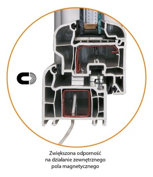 MC 746P KONTAKTRON CZUJKA CZUJNIK MAGNETYCZNY SABOTAŻ BIAŁY NC NO ALARMTECH