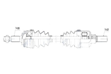 фото thumb №11, Піввісь привідна peugeot 308 ii 1.2thp 130 1.6vti 1.6hdi 13- ліва atm