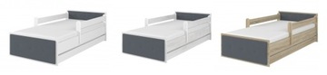 Кровать MAX с мягкой обивкой 160x80 ящик цвета