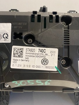 фото thumb №7, Vw touran спідометр  манометр механічний 5ta920740c