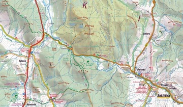 Туристическая карта БЕСКИД НИСКИ 1:50000 КОМПАС 2023