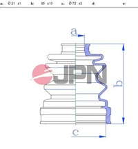 фото thumb №1, 60p5003jpn захист гумовий шарнір внутрішнього
