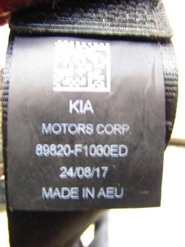 фото thumb №5, Pas безопасности правый задний kia sportage iv 89820-f1000ed