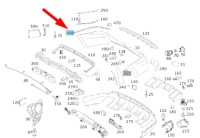 фото thumb №11, Mercedes-benz gl x164 rear left бампер upper trim полоса a1648851321