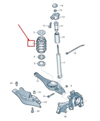 фото thumb №1, Audi q3 f3 rear катушка зажигания spring 5q0511115mt