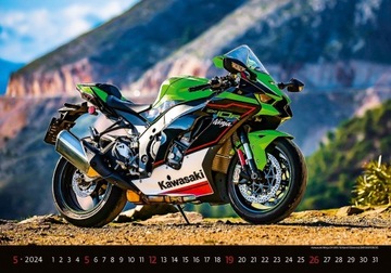 Duży kalendarz MOTORBIKES 2024 MOTOCYKLE MOTORY