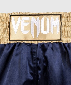 Классические шорты Venum Muay Thai, темно-синий/золотой, L