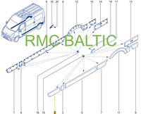 фото thumb №15, Молдинг дверь левый перед renault master iii iv opel movano b nissan nv400