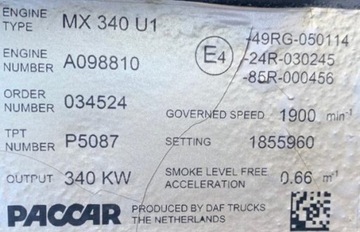 фото thumb №6, Комплектний двигун daf xf cf 105 mx340 u1 євро 5