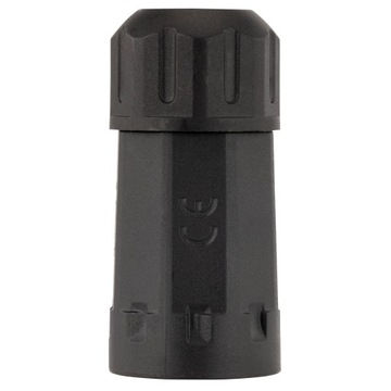 Муфта с сальниками 3х2,5мм2 IP68 PA66 250В прямая черная NEKU