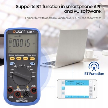 OWON B41T Цифровой мультиметр BT с автономной записью