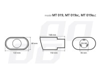 фото thumb №14, Наконечник глушитель выхлоп сталь нержавеющая mt 019blc обожжённая amio-02191