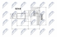 фото thumb №2, Шарнір зовнішній honda city/jazz 09-, insight
